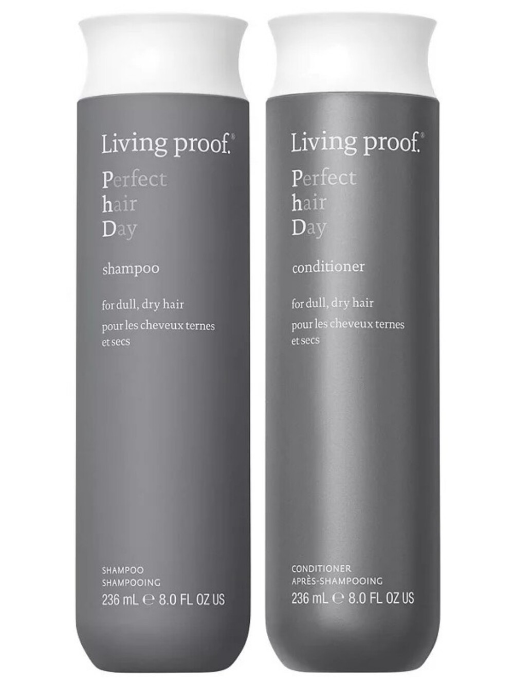 Living Proof Perfect Hair Day Shampoo & Conditioner Duo - Gray and White